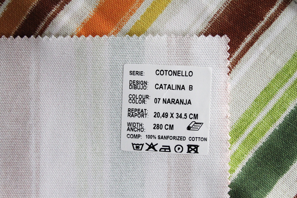 Рогожка Cotonello Catalina (Котонелло Каталина) B 07 naranja