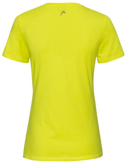 Женская теннисная футболка Head Club Lara T-Shirt - желтый