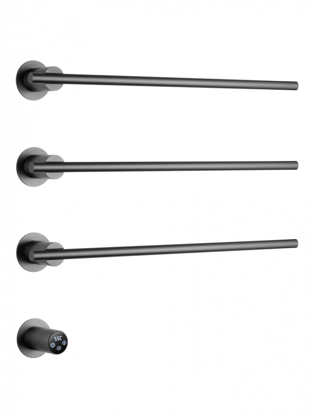 Полотенцесушитель электрический встраиваемый WONZON & WOGHAND DORTMUND, Темный графит (WW-A363-GM)