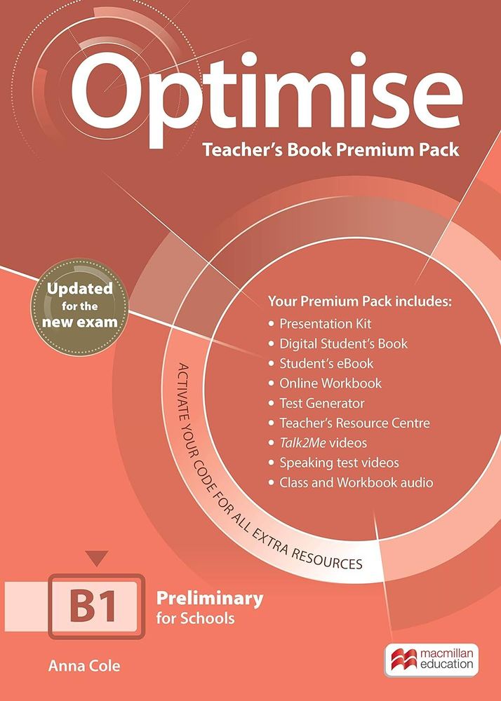 Optimise Updated B1 Teacher&#39;s Book Premium Pack