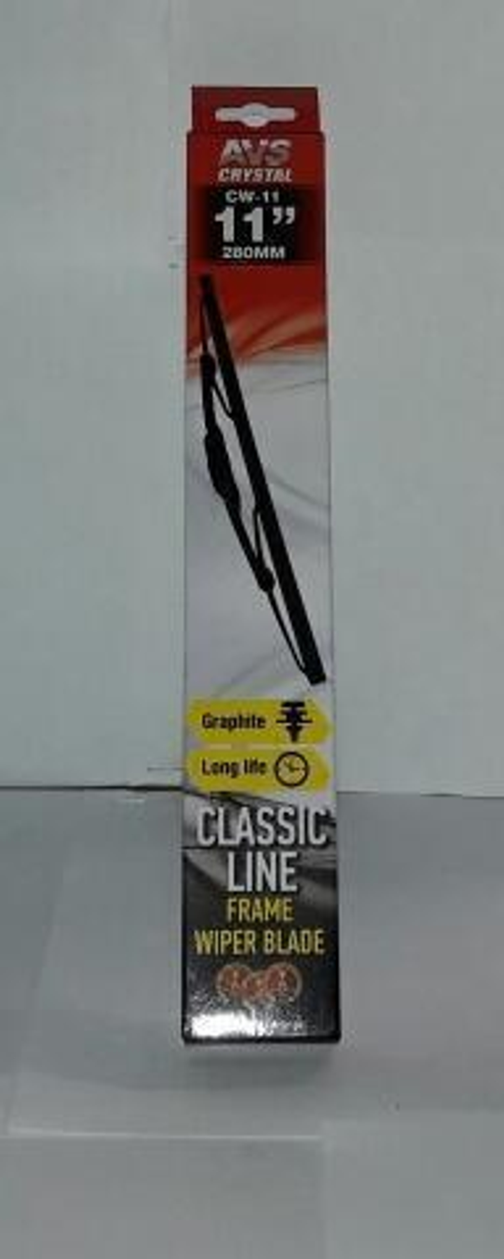Щетка стеклоочистителя каркасная AVS 11"/280 мм Classic Line графитовое покрытие