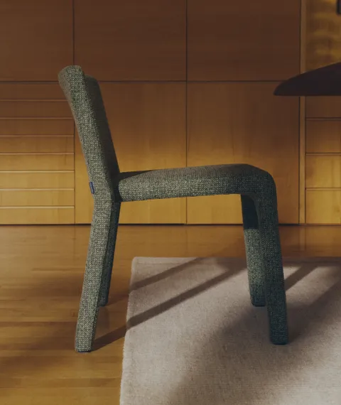 Стул Loria, зелёный шенилл