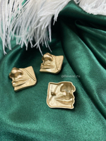 Пуговицы Скиапар. "Лицо" античное золото