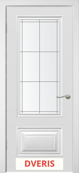 Межкомнатная дверь Симпл-2 ПО (Белая эмаль)