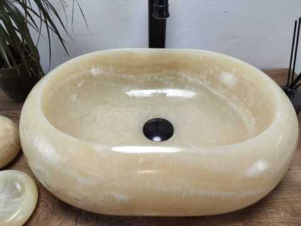 Раковина из оникса Oval Yellow Donut OD-60998 55*38*15