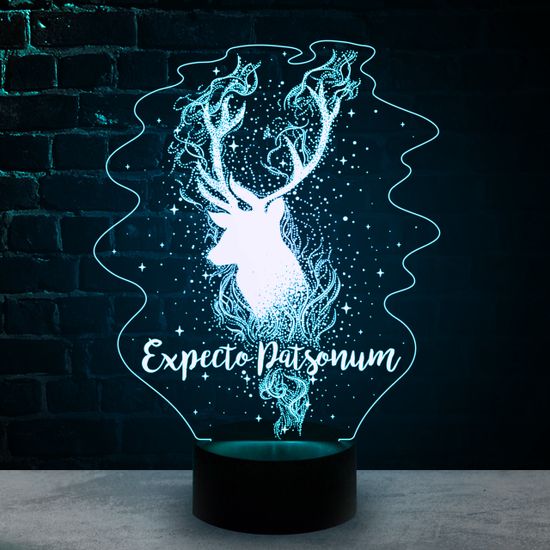 3D лампа Заклинание Экспекто патронум Гарри Поттер