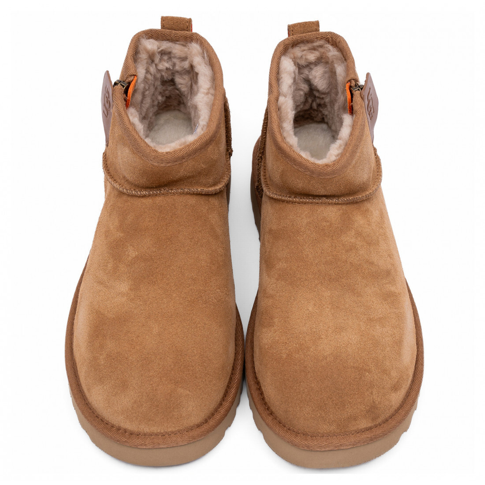 Ugg Mens Classic Ultra Mini Zip Boot "Chestnut"