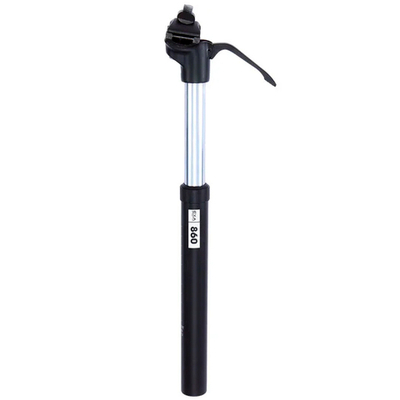 Штырь - амортизатор воздушный с рычагом регулировки высоты, ход 100мм., AL-6061 кованный, 1 болт, ?2