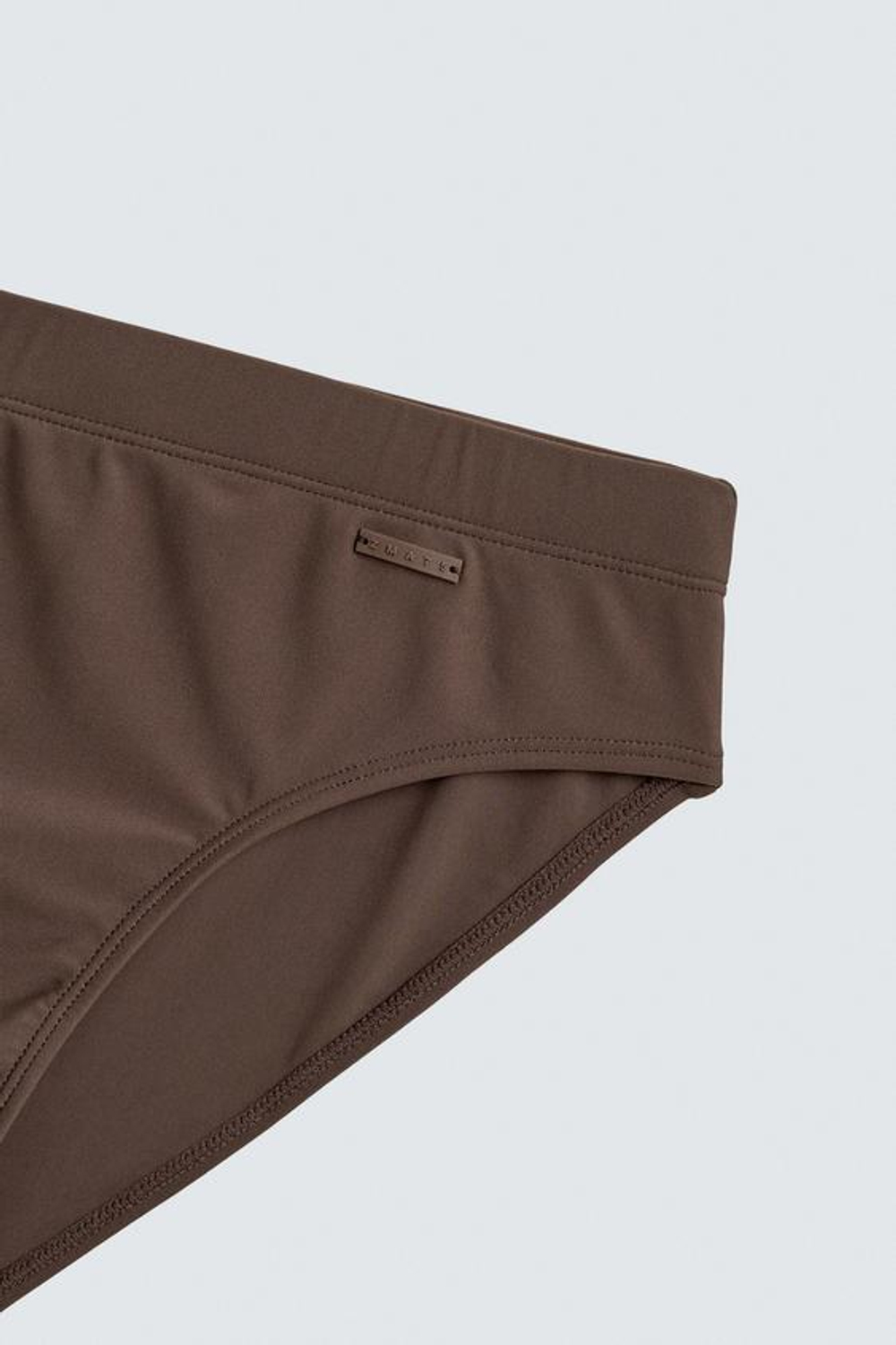 ZARA ПЛАВКИ С КОНТРАСТНЫМИ ВСТАВКАМИ, КОРИЧНЕВЫЙ