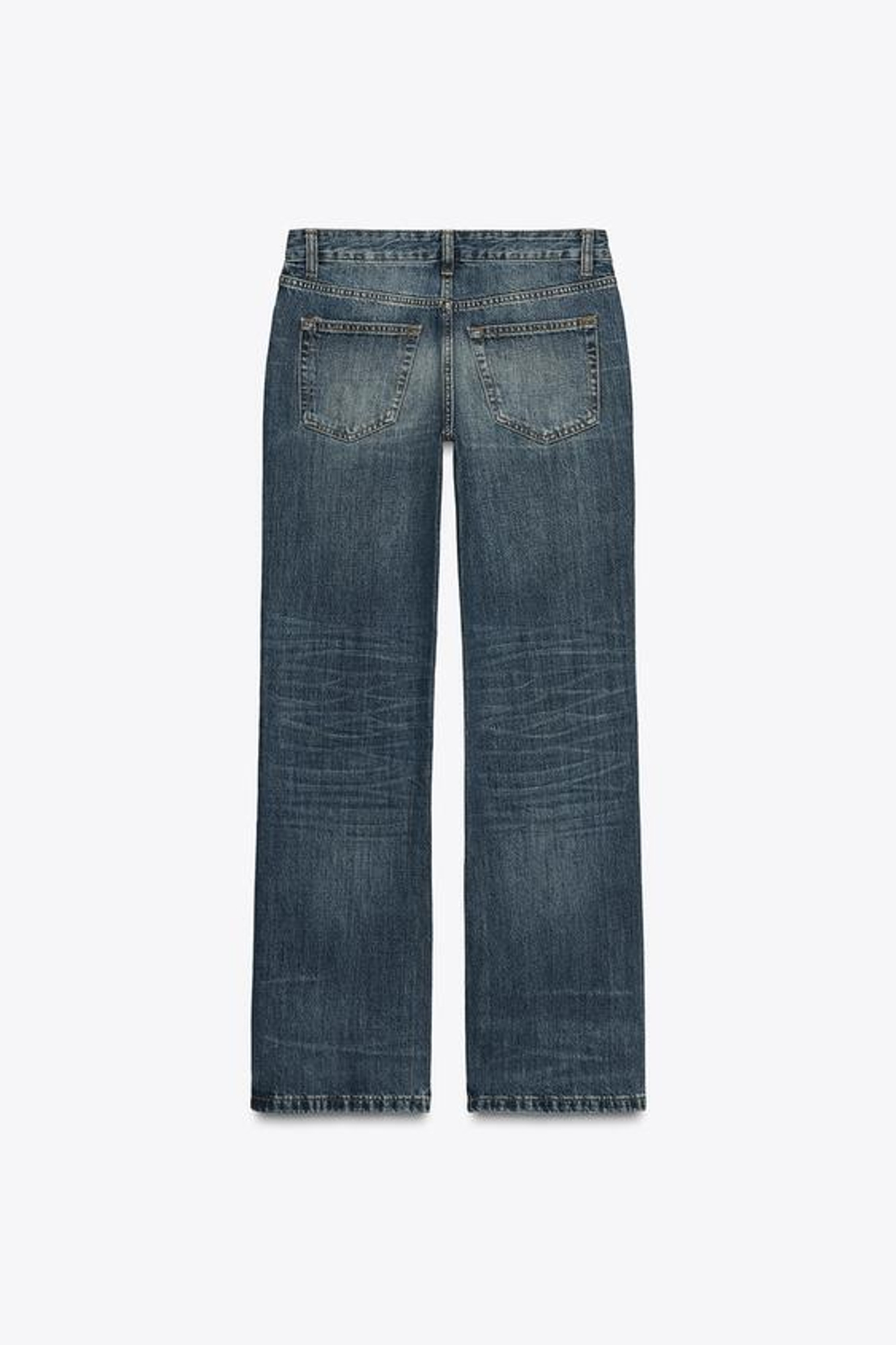 ZARA ДЖИНСЫ BOOTCUT С НИЗКОЙ ПОСАДКОЙ — ZW COLLECTION, СИНИЙ