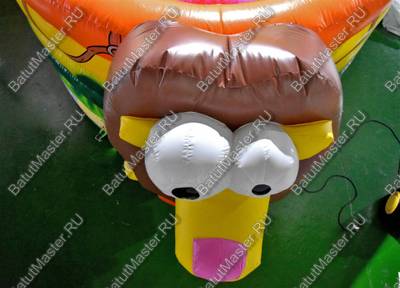 Коммерческий надувной батут "Побег из зоопарка"