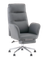 Кресло руководителя TopChairs Solid с оттоманкой серый