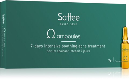 Saffee Acne Skin Omega ampoules: 7-days intensive soothing acne treatment - 7-дневная интенсивная терапия для облегчения симптомов акне /   / GTIN 8059300539118