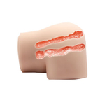 Вагина и попка с вибрацией CRAZY BULL (Цвет: телесный)