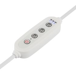 Разветвитель сетевой для линейных светильников ЭРА 5х IEC C7 2pin+timer на 5 точек с таймером 9, 12, 15H 2м | Аксессуары для фито светильников