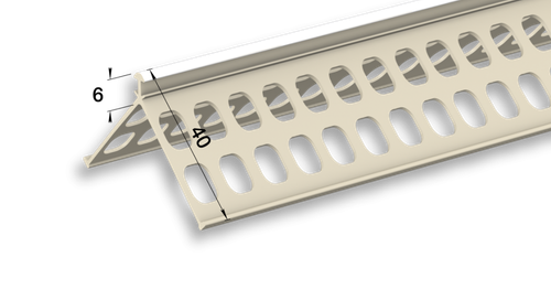 ЕвроУгол штукатурный Идеал Ш-У6 с Маяком 6 мм (3 м)