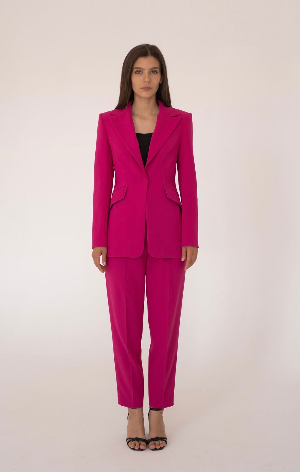 Брюки-бананы в цвете фуксия