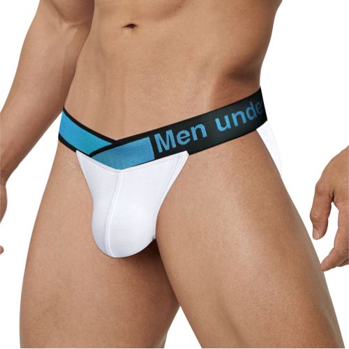 Мужские трусы танга белые PUMP! MP252-1