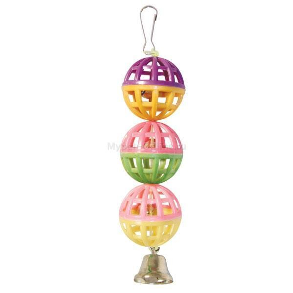 Игрушка для птиц "Три шарика", 150*d40мм, Triol
