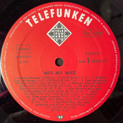 Винтажная виниловая пластинка LP Сборник Hits Mit Witz (Germany 1979)