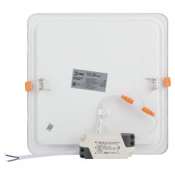 Светильник светодиодный встраиваемый Даунлайт ЭРА LED 2-18-4K Slim панель 18Вт 4000К квадрат