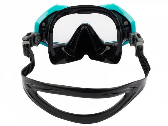 Набор маска+трубка в сумке Sargan Панорама-М черный/бирюзовый
