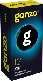 ПРЕЗЕРВАТИВЫ GANZO XXL №12 BLACK EDITION (увеличенного размера)