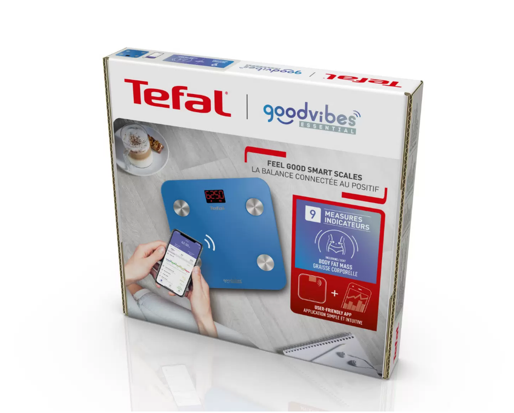 Весы напольные Tefal Goodvibes Essential BM9610S1 (h)x