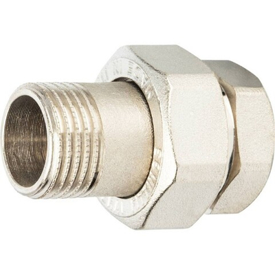 Американка STOUT никелированная прямая 1/2" ВР/НР O-Ring уплотнение