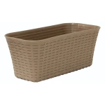 Балконный ящик РОТАНГ 400 Бежевый ротанг