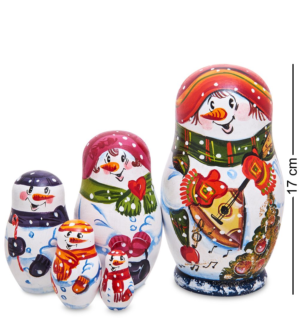 Народные промыслы МР-13/ 6-I Матрешка 5м «Снеговик»