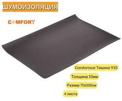 Шумоизоляция Comfortmat Тишина V6 70x100см 6мм- 3 листа