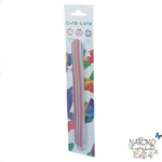 Пилка для ногтей прямая CUTE-CUTE цвет ассорти гритность 100/180.