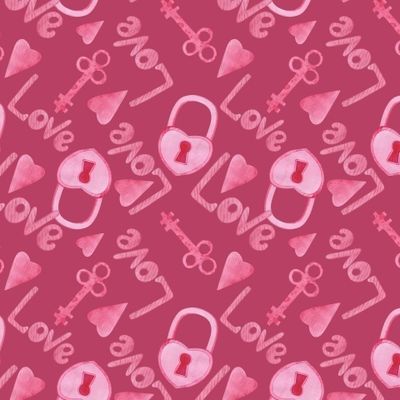 love story на ярком розовом фоне