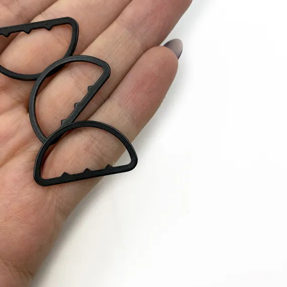 Полукольцо для бретели черное 25 мм, Arta-F