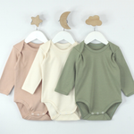 Набор боди длинный рукав без кнопки (3шт), р.р. 68, цв. в ассорт., (Аmoteks)