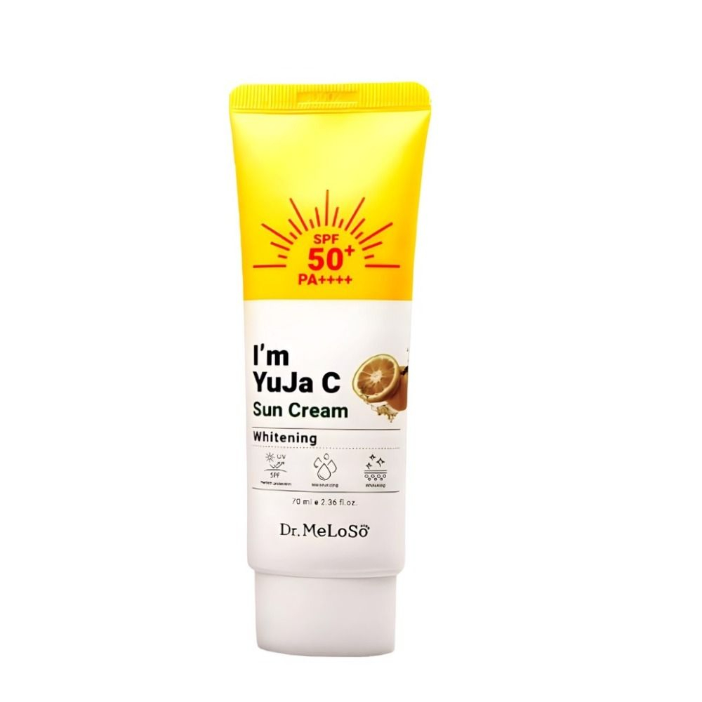 Meloso Dr. Sun Cream I'm Yuja C Whitening Крем для лица солнцезащитный отбеливающий с экстрактом юдзу, 70 мл