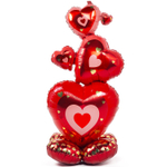 Шар Фольгированный Сердца красные (Красный)