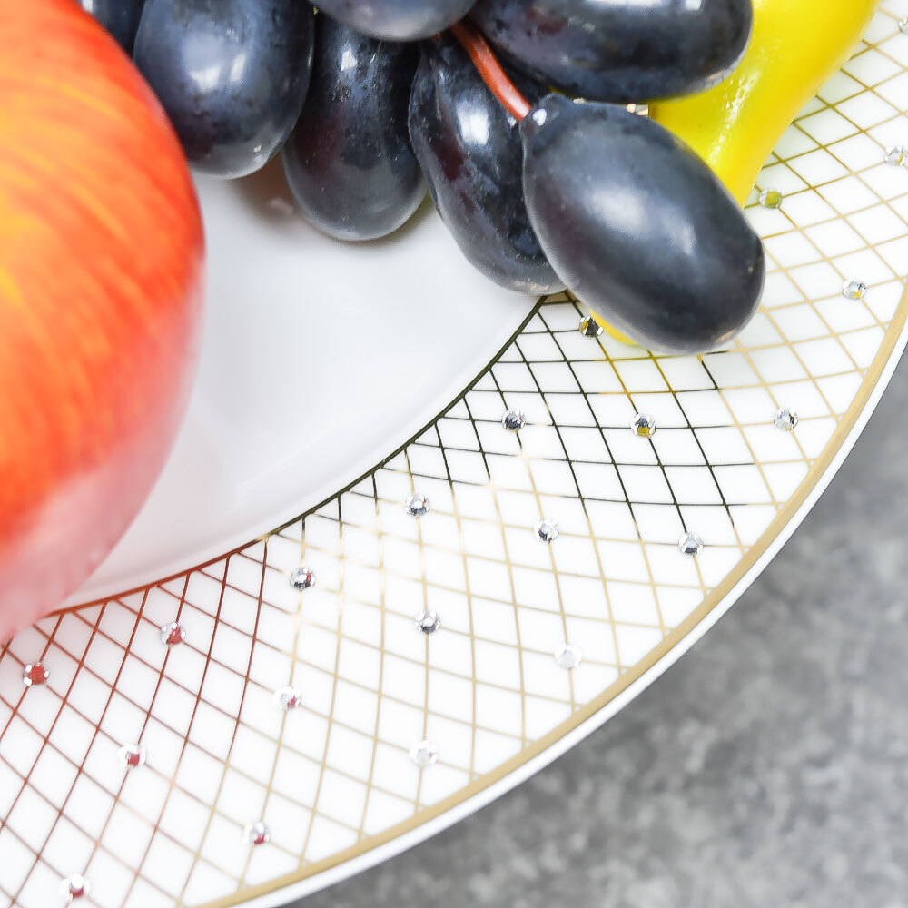 Блюдо 27см на ножке "Parighanka", фарфор