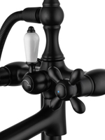 Смеситель для ванны напольного монтажа WONZON & WOGHAND RETRO, Черный матовый (WW-88649020-MB)