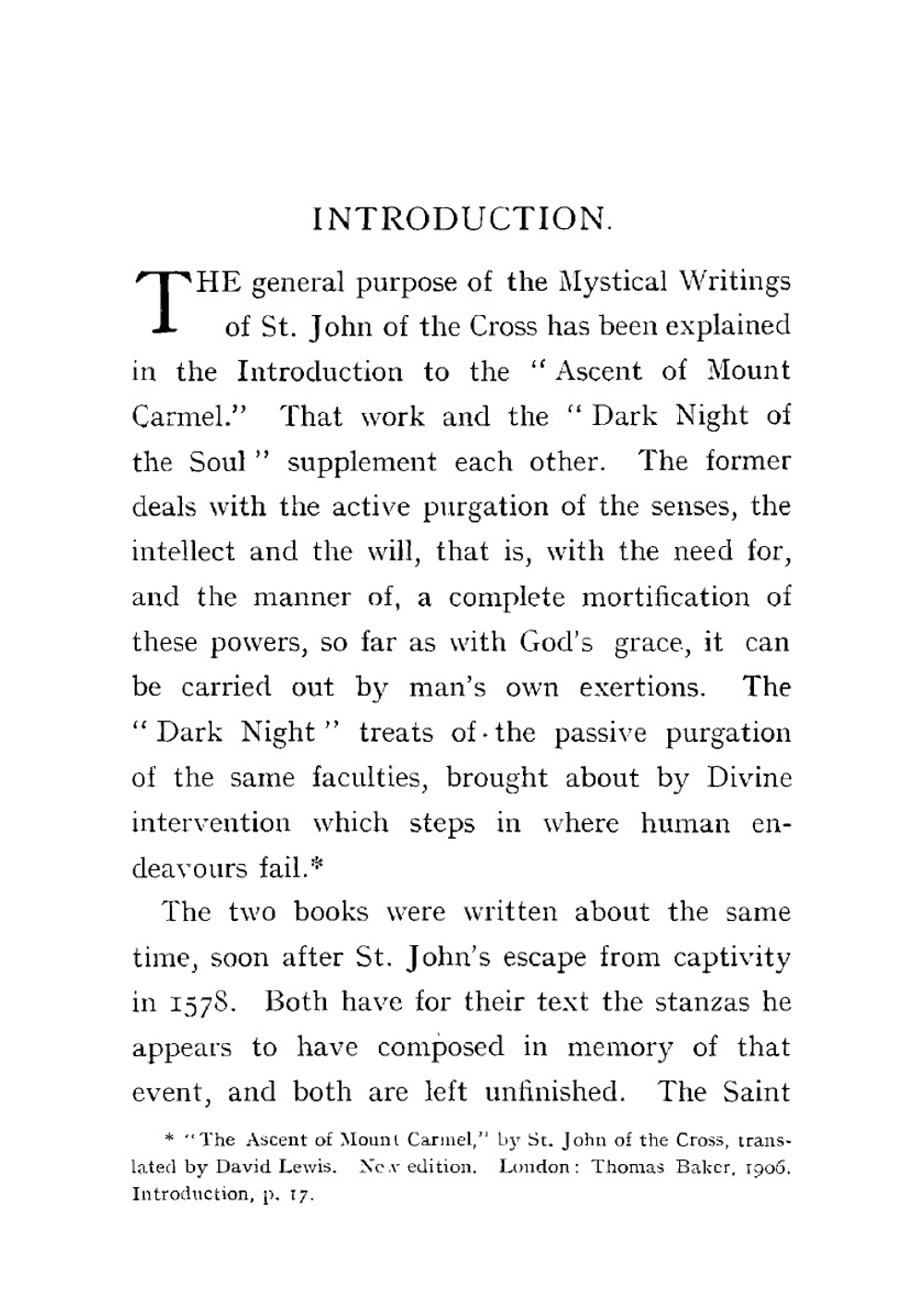 The dark night of the soul | Saint John of the Cross