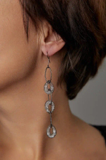 серьги ювелирная сетка