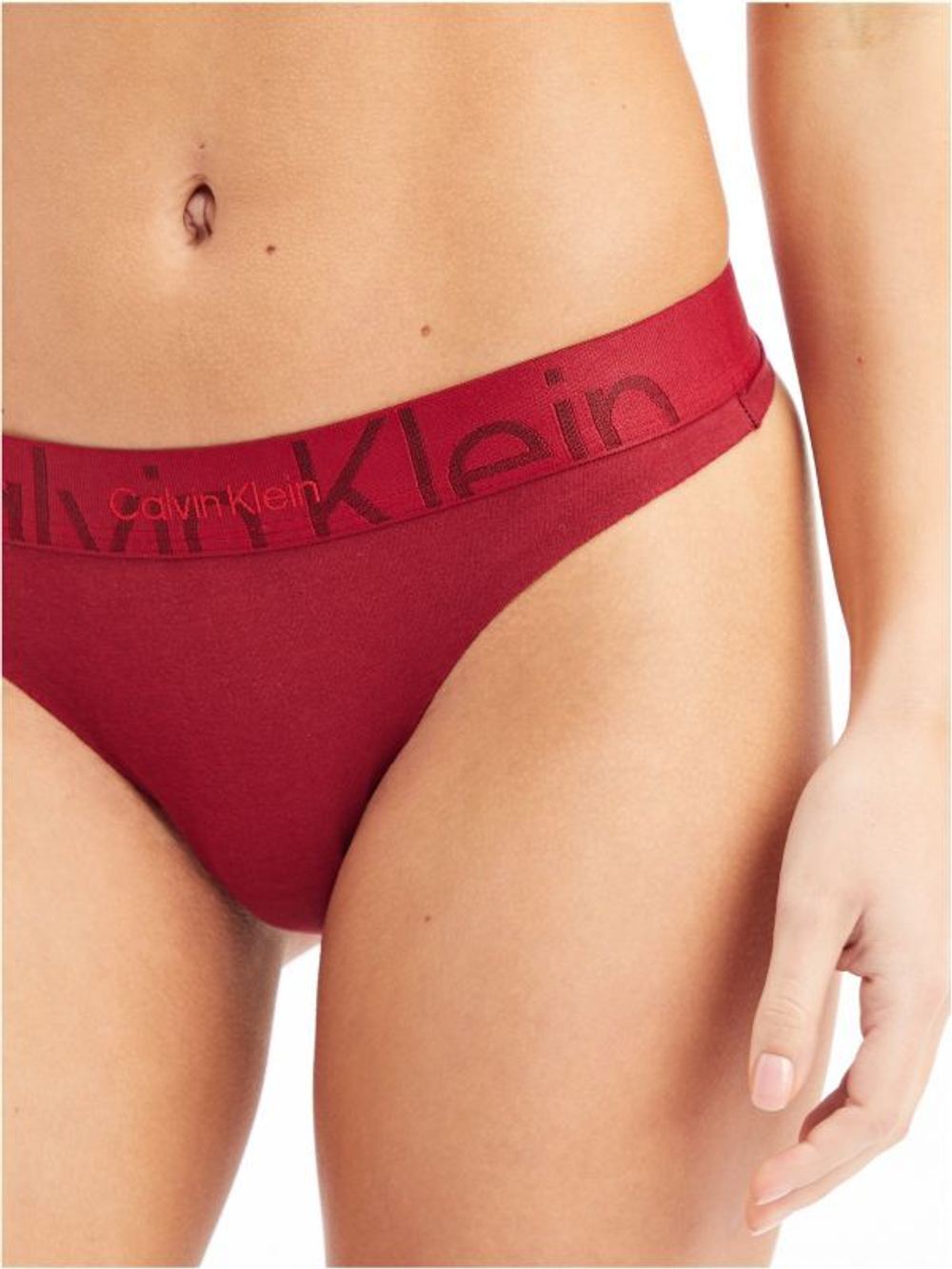 Majtki Calvin Klein Thong 1P - красный