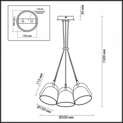 Подвесная люстра Lumion 4455/6