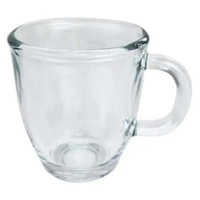 Стеклянная чашка 200 мл с ручкой Shamim