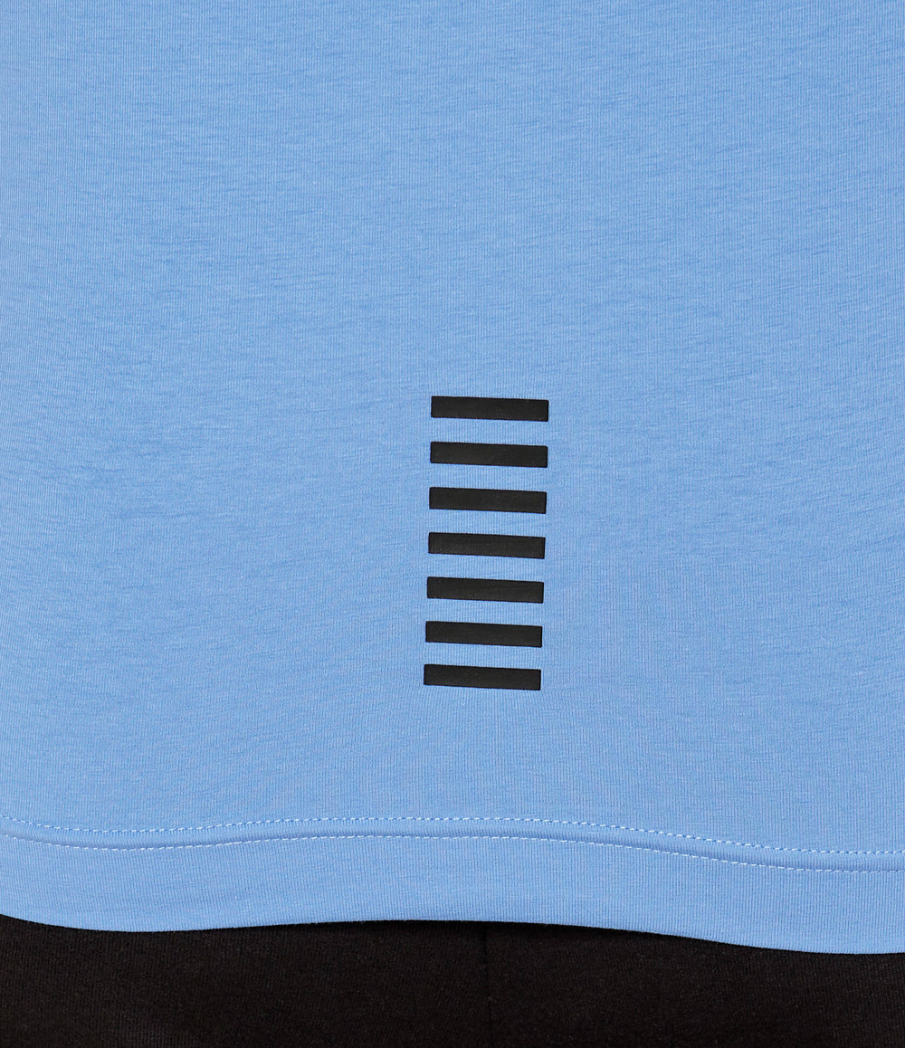 Поло EA7 - голубой(8NPF14 PJVQZ)