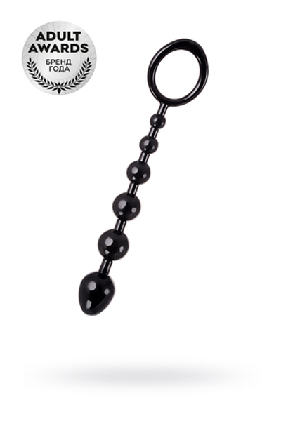 Анальная цепочка Toyfa A-toys M черная 19,8 см