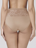 Трусы-утяжки со средним уровнем коррекции в области живота (Размер: XL) (Цвет: бежевый)