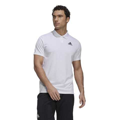 Мужское теннисное поло Adidas Club Pique Polo - white/black