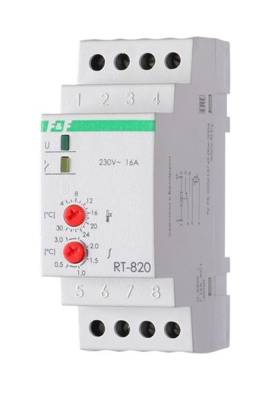 Терморегулятор RT-820 Евроавтоматика F&amp;F на DIN-рейку 20677
